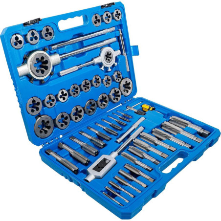 Jeu de Tarauds M6-M30 51 pcs - Acier, Résistants et Complets, Pro - D-Work