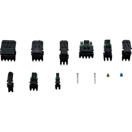 Assortiment de Connecteurs Étanches à l'Eau 232 pcs - Résistants et Pratiques pour Installations Électriques - D-Work
