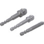 Jeu d Adaptateurs à Bascule de Perceuse 6,3 mm (1/4 ) - 3 Pièces - Compatibilité et Praticité - BGS