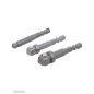 Jeu d Adaptateurs à Bascule de Perceuse 6,3 mm (1/4 ) - 3 Pièces - Compatibilité et Praticité - BGS