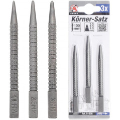 Jeu de Pointeaux 3 pcs - Pro - Acier, Précision et Durabilité - D-Work