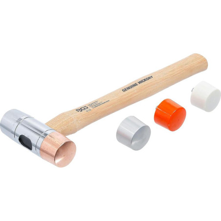 Maillet avec Tête Interchangeable D.35 mm - Manche Hickory - Précision et Confort d Utilisation - D-Work