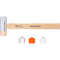 Maillet avec Tête Interchangeable Ø35 mm - Manche Hickory - Précision et Confort d Utilisation - BGS