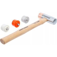 Maillet avec Tête Interchangeable D.35 mm - Manche Hickory - Précision et Confort d Utilisation - D-Work