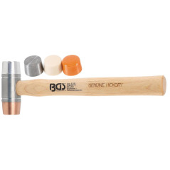 Maillet avec Tête Interchangeable D.35 mm - Manche Hickory - Précision et Confort d Utilisation - D-Work