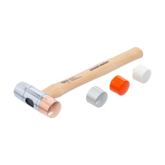 Maillet avec Tête Interchangeable Ø35 mm - Manche Hickory - Précision et Confort d Utilisation - BGS