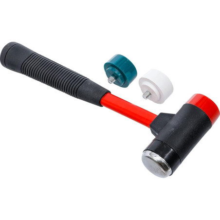 Jeu de Maillets à Tête Interchangeable Ø38 mm - Manche en Fibres de Verre - Polyvalence et Durabilité - BGS