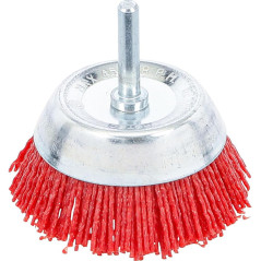 Brosse Verticale Nylon Ø75 mm - 9,1x7,6x15,7 cm - Résistante et Polyvalente - - BGS