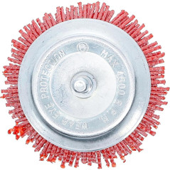 Brosse Verticale Nylon Ø75 mm - 9,1x7,6x15,7 cm - Résistante et Polyvalente - - BGS