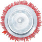 Brosse Verticale Nylon Ø75 mm - 9,1x7,6x15,7 cm - Résistante et Polyvalente - - BGS
