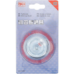 Brosse Verticale Nylon Ø75 mm - 9,1x7,6x15,7 cm - Résistante et Polyvalente - - BGS