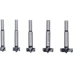 Jeu de Forets Forstner 5 pcs - Pro, Acier, Précision et Polyvalence - D-Work