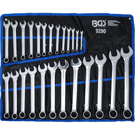 Jeu de Clés Mixtes 25 pcs 6-32 mm - Polyvalence et Précision - Acier Résistant - D-Work