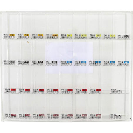 Présentoir de Vente Vide pour Embouts et Porte-Embouts - Dimensions 33x5x39 cm - Organisation et Présentation Optimale - - BGS