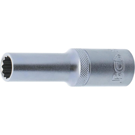 Douille Longue 12 Pans 12,5 mm (1/2) - Précision et Durabilité, Acier, Zones Difficiles - D-Work