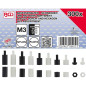 Assortiment de Vis de Séparation et Écrous Hexagonaux Nylon - 300 pcs - Résistants et Légers - - BGS