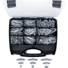 Assortiment de Poids d'Équilibrage 320 pcs, Acier, Précision et Durabilité, Pro - D-Work