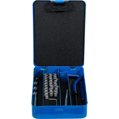 Kit de Réparation de Filets M8 x 1,0 mm - 29 pcs - Réparation Précise et Durable, Acier, Pro - D-Work