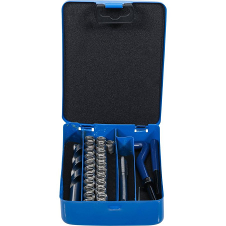 Kit de Réparation de Filets M10 x 1,25 mm - 29 Pièces - Réparation Précise et Durable - BGS