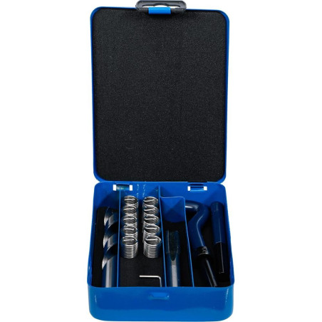 Kit de Réparation de Filets M12 x 1,5 mm - 14 Pièces - Réparation Précise et Durable - BGS