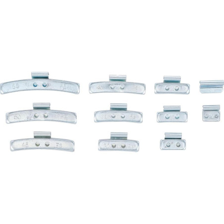 Assortiment de Poids d’Équilibrage 36 Pièces - Métal, Précis et Durable - BGS