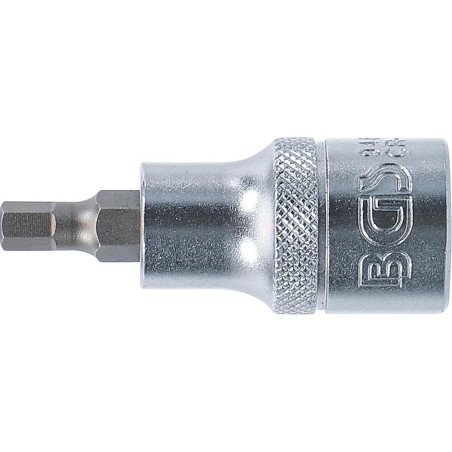 Douille à Embouts 12,5 mm (1/2) - Six Pans Intérieurs 5,5 mm - Précision et Robustesse, Acier - D-Work