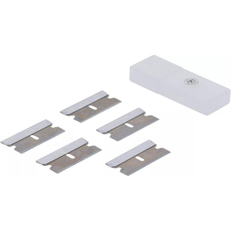 Lames de Grattoir 5 pcs - Compatible Art. 85816 - Remplacement Pratique - Acier Résistant - D-Work