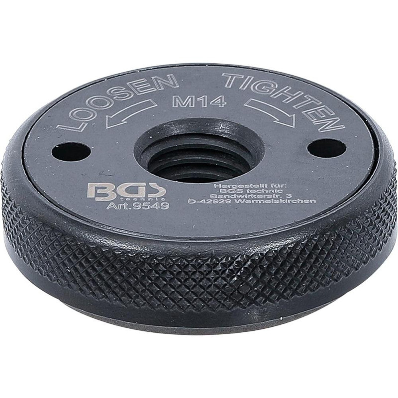 Mandrin de Serrage Rapide M14 - Pour Meuleuse d’Angle - Montage Facile et Sécurisé - BGS