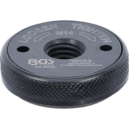 Mandrin de Serrage Rapide M14 - Pour Meuleuse d’Angle - Montage Facile et Sécurisé - BGS