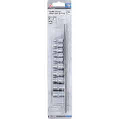 Jeu de Douilles à Profil E 6,3 mm (1/4 ) - 10 Pièces E4 à E16 - Précision et Polyvalence - BGS