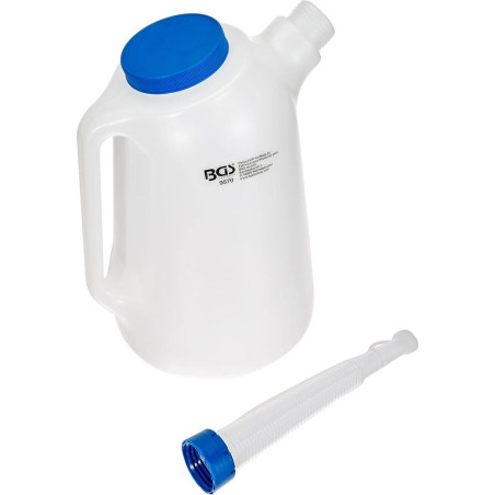 Broc à Bec Verseur Flexible 8L - Plastique, Couvercle Inclus - Pratique et Résistant - BGS