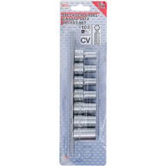 Jeu de Douilles Profil T Plus 10 mm 7 pièces - Précision et Durabilité - BGS