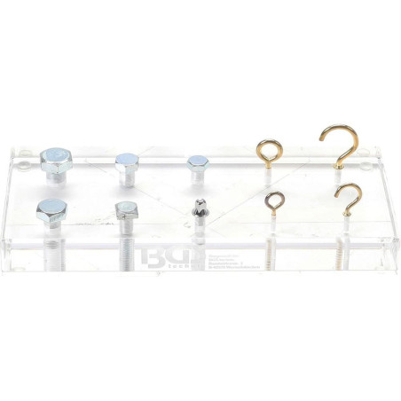 Bloc de Démonstration pour Douilles Universelles - 9,5x4,5x26,5 cm - Polyvalent et Robuste - BGS