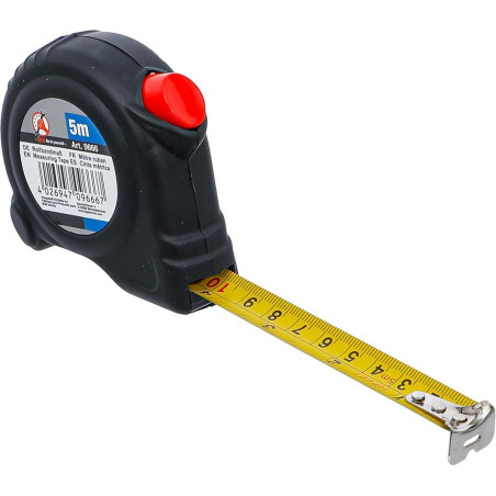 Mètre Ruban 5 m x 19 mm - - Précision et Robustesse pour Mesures Faciles - BGS