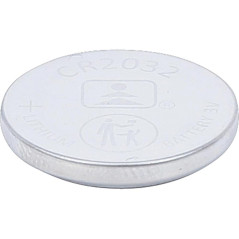 Pile CR2032 - 3V, 20 mm D. - Lithium, Longue Durée - D-Work