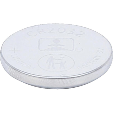 Pile CR2032 - 3V, 20 mm Ø - Lithium, Longue Durée - BGS
