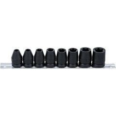 Jeu de Douilles à Choc Profil E 12,5 mm (1/2) E10 - E24 8 pcs - Usage Professionnel - Acier Résistant - D-Work