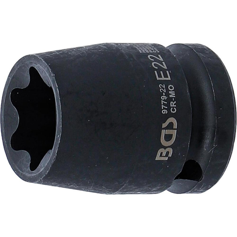 Douille à Choc Profil E 12,5 mm (1/2 ) E22 - Résistante et Précise - BGS