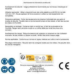 Douille à Choc Profil E 12,5 mm (1/2 ) E22 - Résistante et Précise - BGS