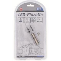 Pincette à LED - 20,4 x 1,1 x 2,5 cm - Précision et Éclairage Intégré - D-Work