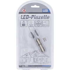 Pincette à LED - 20,4 x 1,1 x 2,5 cm - Précision et Éclairage Intégré - - BGS