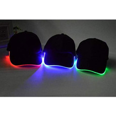 Casquette de Baseball avec Lumière LED - Taille Unique, Confortable et Pratique - Visibilité Améliorée - BGS