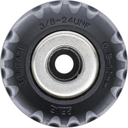 Mandrin de Serrage Rapide 0,8-10 mm - 3/8 x 24 UNF - Acier, Précision et Rapidité, Pro - D-Work
