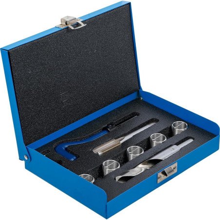 Kit de Réparation de Filets M18 x 1,5 - 9 Pièces - Réparation Précise et Durable - - BGS