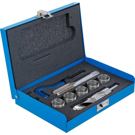 Kit de Réparation de Filets M22 x 1,5 - 9 Pièces - Réparation Précise et Durable - - BGS