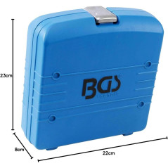 Coffret Vide pour Inserts de Servante d’Atelier 1/6 - Dimensions 23,8x7,7x24,4 cm - Polypropylène Robuste - Organisation e - BGS
