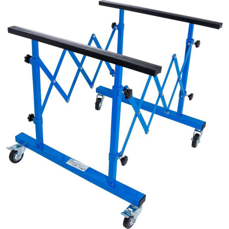 Support Éléments de Carrosserie et Pare-Brises - 88,5x14x73,5 cm - Structure Robuste en Acier - Maintien Sécurisé et Prati - BGS