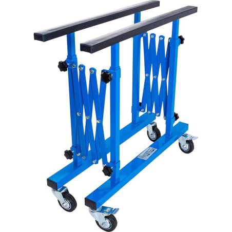 Support Éléments de Carrosserie et Pare-Brises - 88,5x14x73,5 cm - Structure Robuste en Acier - Maintien Sécurisé et Prati - BGS