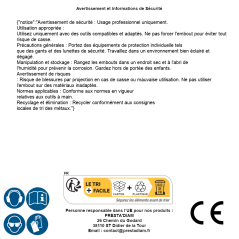 10 Embouts Hexagonal 2 mm - Acier - Usage Intensif - D-Work