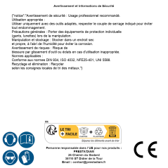 100 Écrous hexagonaux M12 - Laiton, norme DIN 934 - ACTON
